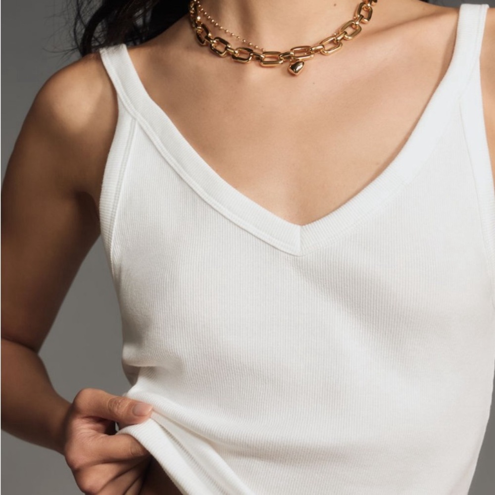 Anthropologie -white tank
